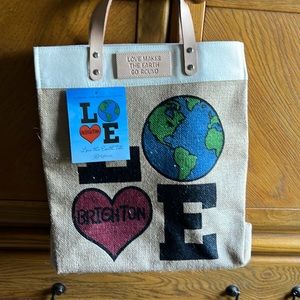 Brighton Burlap Tote